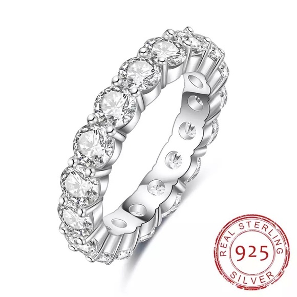 Sterling Silver Eternity Ring - Picture 2 of 9